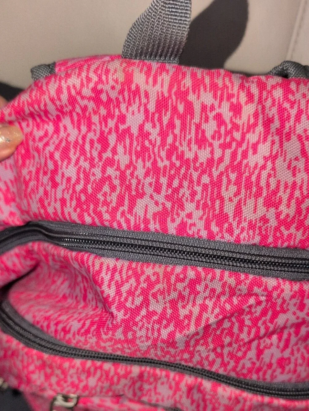 adidas Pink and Black Patterned Women's Backpack - Picture 6 of 16